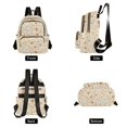thumbnail image 4 of FORMRS Mini Backpack Purse for Women Quilted Travel Daypack Casual Shoulder Bag, Beige Chickens Pattern, 4 of 7