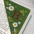 thumbnail image 1 of 🔖 26 Letters Elegant Hand Embroidered Corner Bookmark Bookmark Decoration Handmade Custom Letter Bookmark Hand Corner Bookmark Stationery Pens Korean, 1 of 4