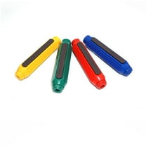 MODANU 4 Pack Magnetic Chalk Holder with Hard Case - Adjustable Blackboard Chalk Clip Set, 4 Saaorted Colors