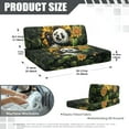 thumbnail image 7 of FORUDESIGNS Panda Sunflower Butterfly Pattern RV Dinette Cushion Covers Wear-Resistan Camper Cushion Slipcover Comfortable Loveseat Sofa Chair Cover 1 Backrest Covers and 1 Bench Covers, 7 of 7