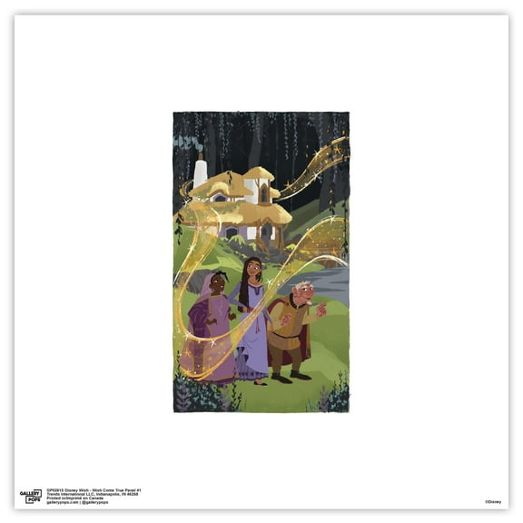 Gallery Pops Disney Wish - Wish Come True Panel #1 Wall Art, Unframed Version, 12" x 12"