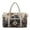 Black Raven Daisy Mushroom, variant on FKELYI Travel Duffel Bag Quilted Design Luggage Bag with Zipper Pockets Lightweight Carry On Gym Bag for Women Men Black Polynesian Flower Print Overnight Hospital Bag