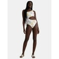 thumbnail image 4 of Jessica Simpson Women’s Cut Out One Shoulder One Piece Swimsuit, Sizes XS-XXL, 4 of 5