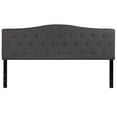 thumbnail image 3 of Cambridge Tufted Upholstered King Size Headboard in Dark Gray Fabric, 3 of 9