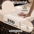 thumbnail image 5 of 7 Piece Patio Furniture Set, Wicker Outdoor Conversation Sofa Set with Swivel Chairs, 2 Ottomans, Storage Coffee Table, Rattan Outdoor Sectional for Deck Backyard Porch （7 Seats,, 5 of 7