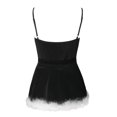 thumbnail image 3 of Gibobby Conjunto de lencería para mujer, ropa interior de dos piezas, lencería, ropa interior, ropa de dormir, pijama con anillo de , conjunto de lencería con liga, paquete de 2, (Negro, XL), 3 of 5