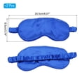 thumbnail image 2 of Uxcell Silk Sleep Mask Soft Satin Eye Protective Mask Blackout Eye Cover with Elastic Straps 2 Pack blue, 2 of 4