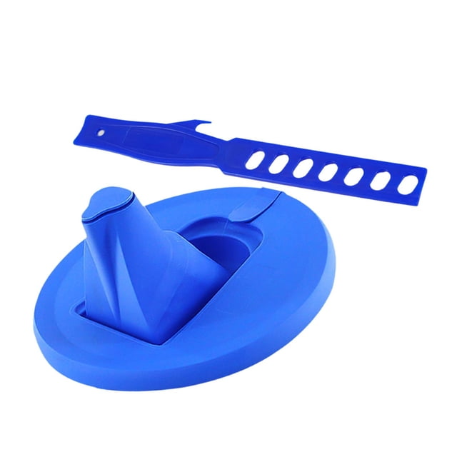 Elodie Paint Bucket Lid with Spout with Paint Stir Stick Accessories Foldable Spout Blue