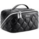 thumbnail image 1 of Set de 3 bolsas de maquillaje BOYATU Puffy, impermeable, de viaje, color negro, 1 of 8