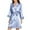 Light Blue, variant on Christmas!! Ohufall Pajamas for Women, Women's Casual Homewear Long-Sleeve V-Neck Dress Solid Color Lace Night-Robe One Size