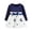 Blue, variant on Fesfesfes Toddler Kids Dress Baby Girls Long Sleeve Tulle Patchwork Flower Bow Dresses Clothes