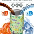 thumbnail image 3 of 30oz Dinosaur CoffeeTravel Mug Cup Water Botter Flip Tumbler with Handle lid and Straw,Dinosaur Stuff Decor Accessories, 3 of 7