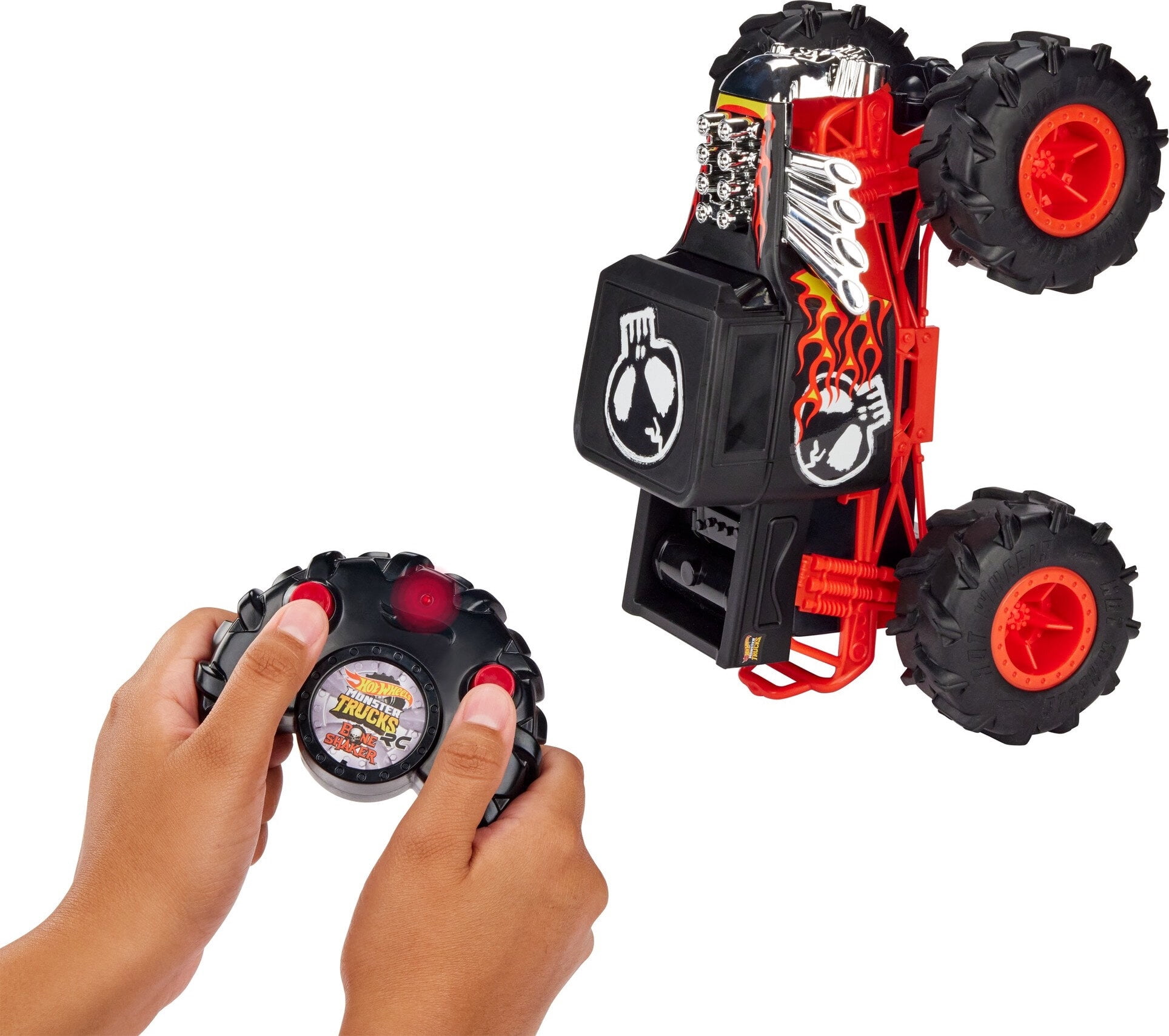 Hot Wheels Monster Trucks RC Battery-Powered Bone Shaker in 1:15 Scale