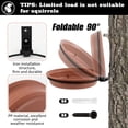 thumbnail image 5 of GIXUSIL Bird Feeders and Bird Bath Deck Bowl Spa Mount Bird Bath Unheated with Lightweight Detachable, Oriole Drinking Feeder, Adjustable Heavy Duty Sturdy Steel, Great for Attracting,Brown, 5 of 7