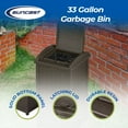 thumbnail image 2 of Suncast Hideaway Outdoor Patio 33 Gal Garbage Waste Trashcan Bin, (5 Pack), 2 of 12