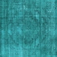 thumbnail image 1 of Ahgly Company Indoor Square Oriental Light Blue Industrial Area Rugs, 3' Square, 1 of 4