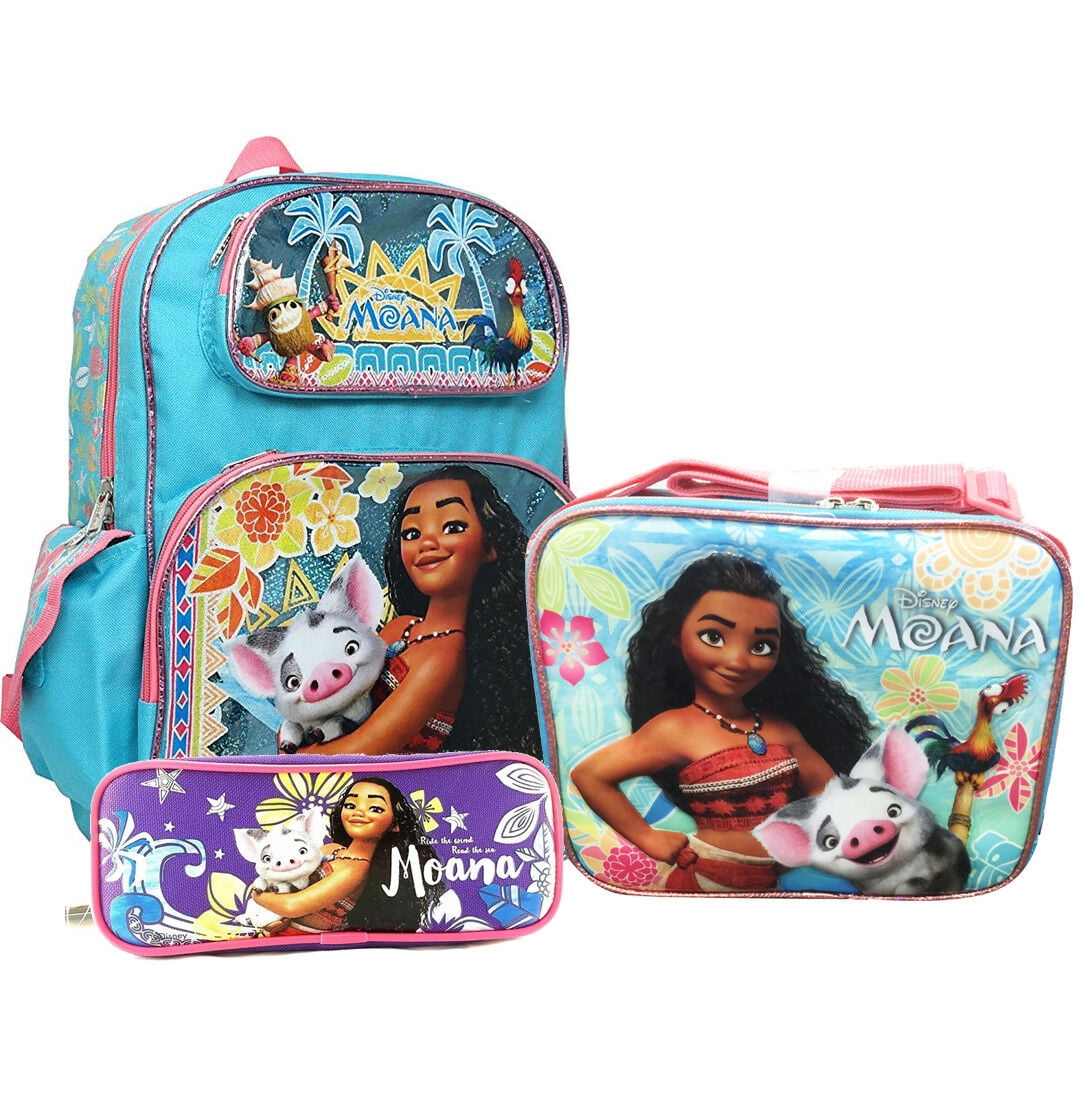 Moana Disney Moana 12" Small School Backpack Book Bag + Lunch Bag