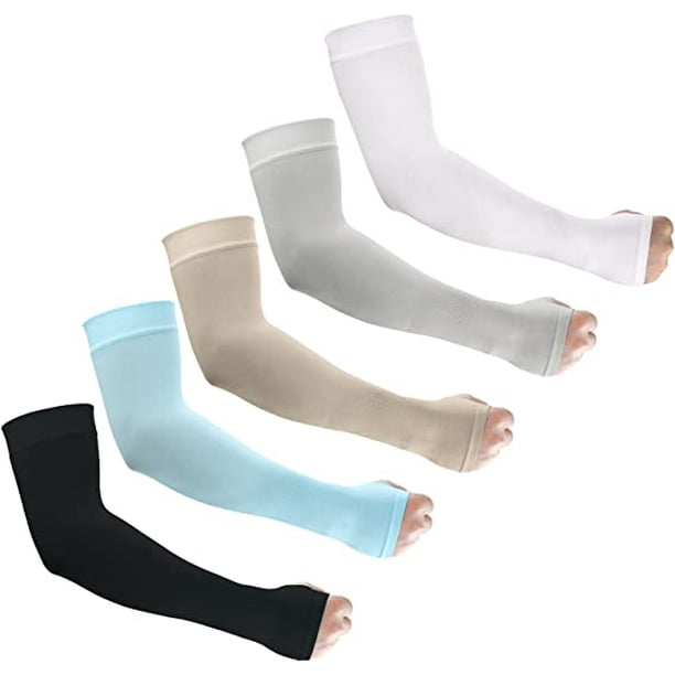 5Pairs Cooling Sun Sleeves UV Protection Arm Sleeves Arm Cover Sleeve