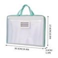thumbnail image 3 of Accordion File Organizer Expanding File Folder with Zipper Compartments, Multi Layer Storage Portable Handle Durable Design, for Students Office Documents School Supplies Organization, 3 of 5