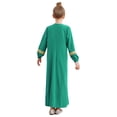 thumbnail image 2 of Linjinx Robe de Danse de Louange pour Filles Abaya à Manches Longues Robe Maxi de Fête Prière Musulmane Islamique Dubaï Robe Décontractée Vert 6, 2 of 7