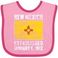thumbnail image 3 of Inktastic Established January 6, 1912 New Mexico Flag Boys or Girls Baby Bib, 3 of 4