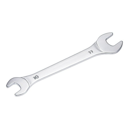 

Uxcell Thin Open End Wrench 10mm x 11mm Metric Mirror-Chrome Plated High Carbon Steel