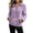 Purple, variant on Iyufng Women's Quarter Zip Fleece Pullover Sweatshirts, Stand Collar Long Sleeve Cozy Fluffy Plush Top with Front Pocket for Fall Winter Casual Daily Outfits