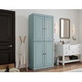thumbnail image 6 of 100% Solid Wood 32" Bathroom Cabinet with Solid Doors and Adjustable Shelves, 6 of 6