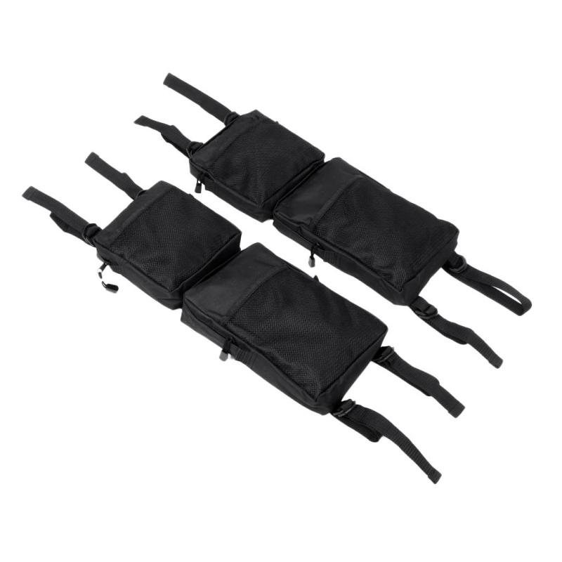2 Pieces Black ATV Bag 4 Wheeler Cargo Storage Hunting Bags