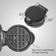 thumbnail image 3 of Máquina para hacer gofres UVFAST Mini antiadherente de 5 pulgadas y 220 V, color negro, 3 of 9
