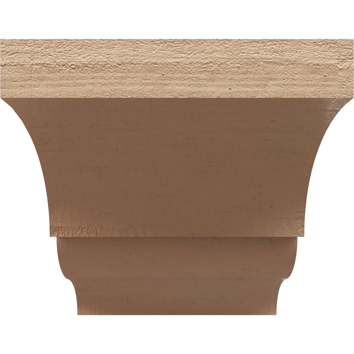11"W x 22"D x 11"H Wide Asheboro Rough Cedar Woodgrain TimberThane Corbel, Primed Tan