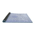 thumbnail image 2 of Ahgly Company Indoor Square Medallion Blue Traditional Area Rugs, 3' Square, 2 of 4