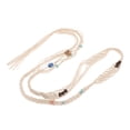 thumbnail image 1 of 1Set Boho Cotton Rope Waist Belt with Tassel Design for Women Dresses and Skirts, 1 of 8