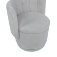 thumbnail image 3 of Noble House 360° Swivel Sofa Chair, Upholstered Accent Seat with Hidden Storage Compartment, Bedroom/Living Room, Gray, 3 of 13