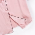 thumbnail image 4 of KEINXS Women‘s Satin Sleepshirt Long Sleeves Oversize Pajama Tops Button Down Nightgowns Sexy Home Wearing New, 4 of 6