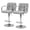 Gray, variant on CONCETTA Set Of 2 Swivel Bar Stools With Armrests, Made of Adjustable Pu Leather with Back & Footrest,Gray