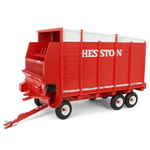 Hesston 7316 Forage Wagon Red and White 1/16 Diecast Model by SpecCast