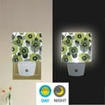 thumbnail image 2 of Yayeee LED Night Light for The Home Plug in With Light Sensors 2 Pack, Gray Floral, 2 of 6