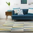 thumbnail image 3 of Mark&Day Wool Rugs, 5x8 Yerres Modern Aqua Area Rug, Blue White Carpet for Living Room, Bedroom or Kitchen (5' x 8'), 3 of 4
