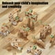 thumbnail image 5 of Kit de herramientas de mecánico para juegos de simulación | Juego de construcción de 143 piezas con tornillos y tuercas | Juguete educativo para niños, juego de roles y motricidad fina, 5 of 6