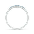 thumbnail image 2 of Angara Natural 0.21 Ct. Aquamarine Non Eternity Ring in 14K White Gold for Women (Ring Size: 7.5), 2 of 12