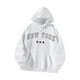 thumbnail image 1 of Sudadera con capucha para mujer, de manga larga, con cordón ajustable, informal S, 1 of 9