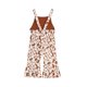 thumbnail image 4 of Ropa De Bebé (Niño O Niña) Traje De Mono Para Niños Pequeños Patrón De Flores Lindas Pantalones Acampanados Espalda Ahuecada Marrón Odeerbi LM103-8800, 4 of 9