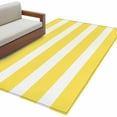 thumbnail image 6 of Yellow Striped Area Rug 4x6 Washable Rug Non Slip Modern Simple Monochrome Geometric White Large Area Rug Indoor Floor Carpet for Entryway Bedroom Kitchen Living Room Home Office Dining Room Nursery, 6 of 8