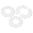 thumbnail image 1 of Uxcell 3-Pack Brida Dividida de Pared, ABS Redonda Autoadhesiva para Tubo de 50 mm/1.97 in Diámetro [Blanco, 6.5mm/0.26in H], 1 of 6