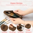 thumbnail image 3 of Unique Bargains Silicone Makeup Brush Holder Travel Essentials Makeup Brush Organizer Brown, 3 of 7