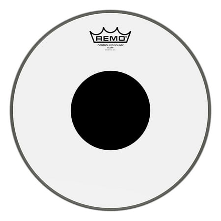 Controlled Sound Clear Drum Head with Black Dot - 12 Inch Remo - 12
