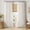 Natural, variant on Pinch Pleated Thick Linen Curtains 105 Inches Long 2 Panels for Living Room Bedroom, Pinch Pleat Drapes Back Tab Light Filtering Floor to Ceiling Semi Sheer Natural Farmhouse Window Curtains