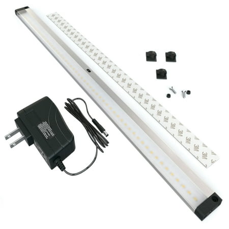 EShine LED Dimmable Under Cabinet Lighting - Extra Long 20 Inch Panel, Hand Wave Activated - Touchless Dimming Control, Cool White (Best Led Under Cabinet Lighting)