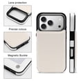 thumbnail image 5 of Wallet Case For Apple iPhone Air / 17 Pro / 17 Pro Max Series with Card Holder, PU Leather Kickstand Card Slots Screen Protector Included For iPhone 17 Series, Linen, 5 of 8